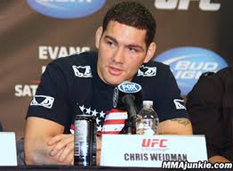 Old nemesis and friend, UFC Champion Chris Weidman